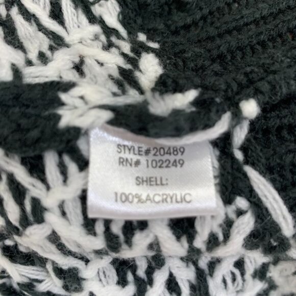 Anna Grace Small Chunky Knit Pullover Sweater Multicolor Aztec Stripe Cozy Fall - Picture 9 of 9